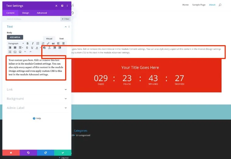 Divi-Editing-Text