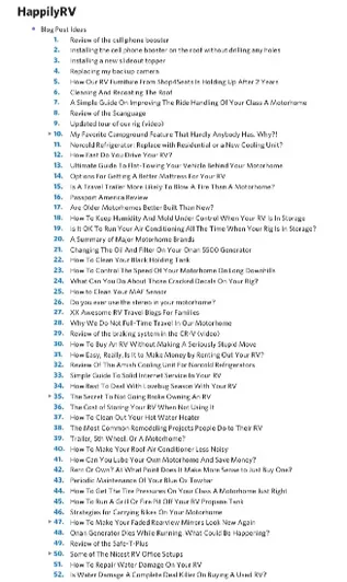 52 items on my idea file :)