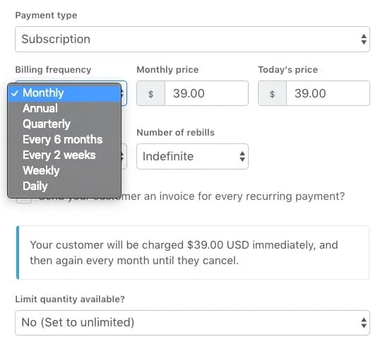 ThriveCart-subscription