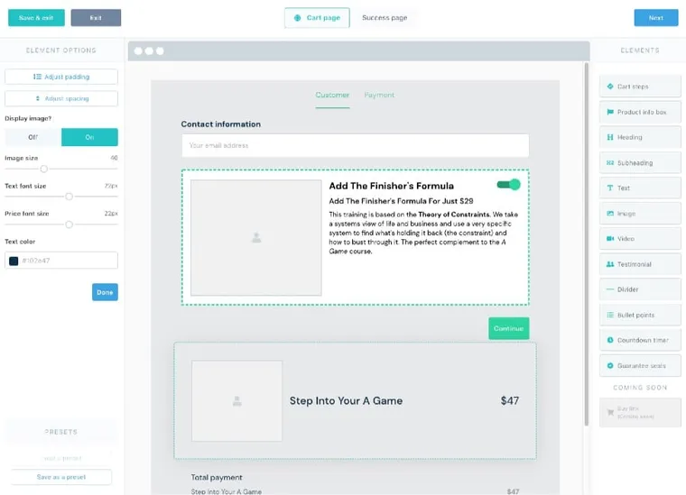 Thrivecart-Editor