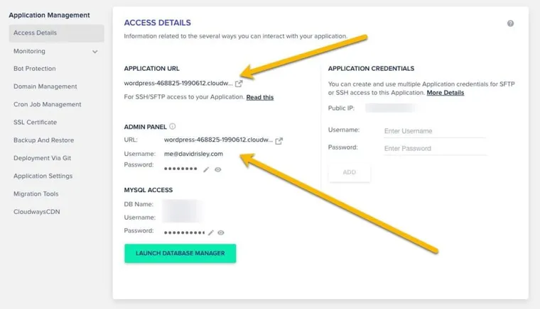 cloudways-app-access