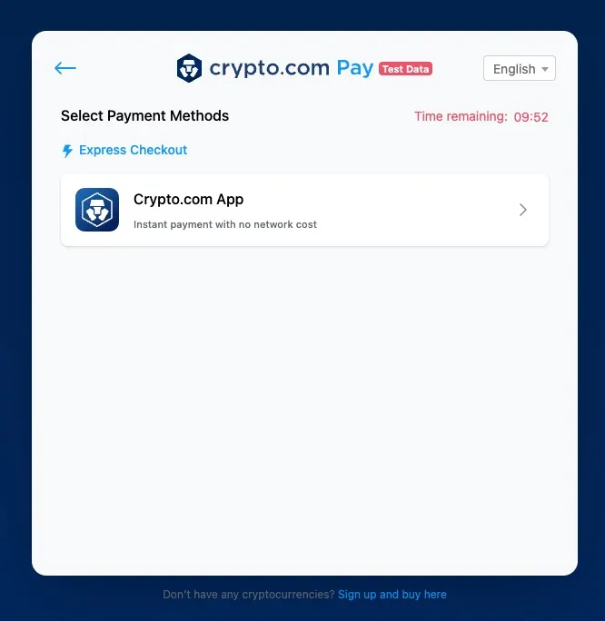 Accept Crypto Payments - Test Payment