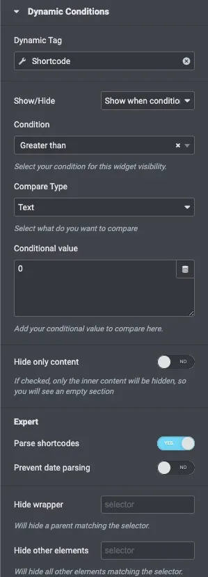 Using Dynamic Conditions in Elementor