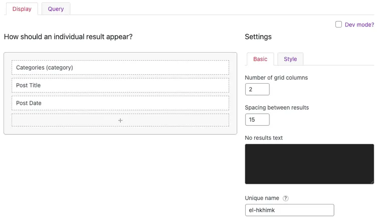 FacetWP - Visual Builder