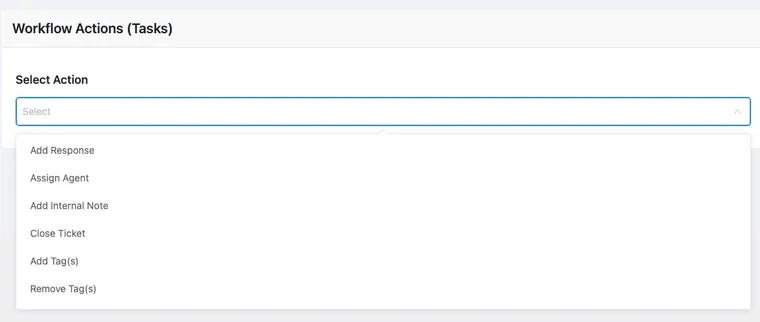 Fluent Support Review: Workflow Actions