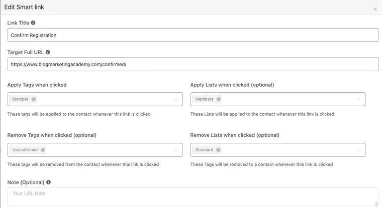 FluentCRM Smart Link