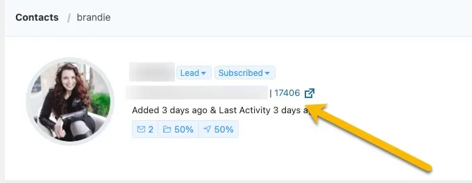 FluentCRM Wordpress Profile Link