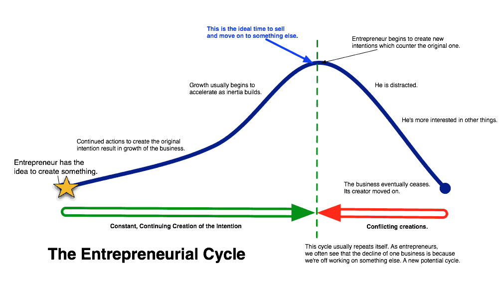 The Entrepreneur Cycle of Action