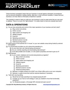 Sovereignty Checklist pdf image