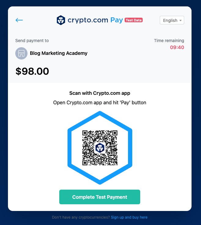 Accept Crypto Payments