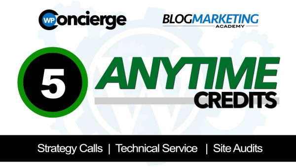 5 Anytime Credits (Package)